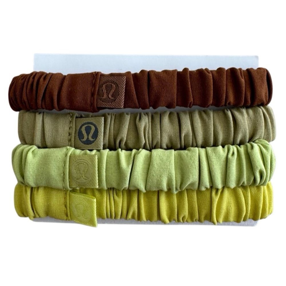 Lululemon Skinny Scrunchie 4 Pack NWOT